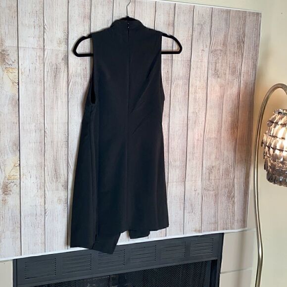 Mink Pink Dress Womens Size Medium Y2K eyelet faux wrap Asymmetrical Black NWT - Picture 8 of 12